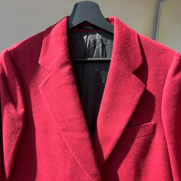 Women's Slim Red Wool-Cashmere Coat - Paul Smith | US 4 Small | Made in Italy - Picture 2 of 15